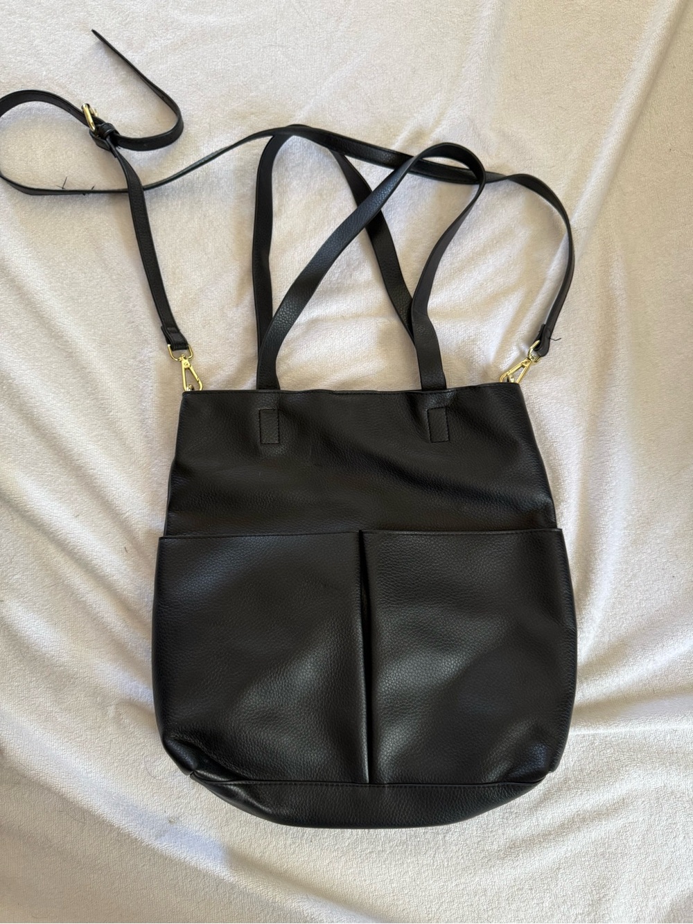 Classic Black Bag - Women's Shoulder & Crossbody